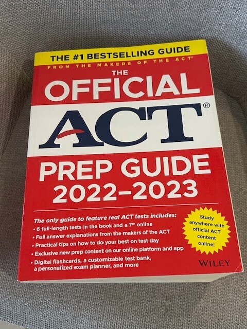 The Official ACT Prep Guide 2022 2023 Wiley EUC Book Paperback Study Test