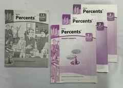 Key to Percents Books 1-3 Complete Set Answers Notes Curriculum Lot
