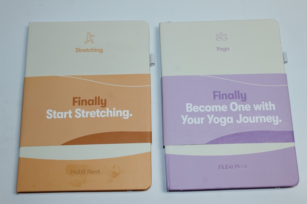 Yoga & Stretching Sidekick Journals by Habit Nest – Lot of 2 Hardcovers