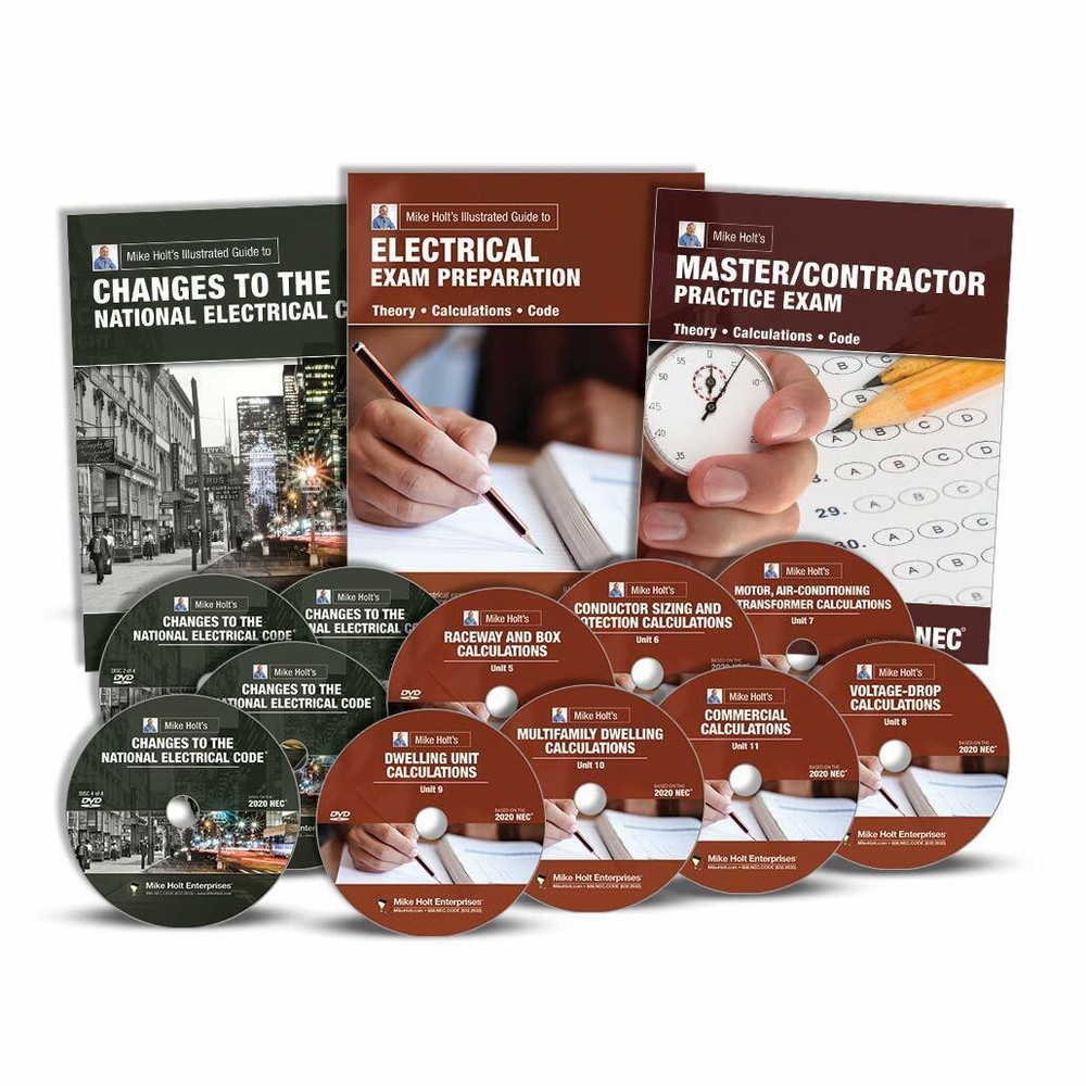 Electrical Exam Prep Course, Master/Contractor Intermediate 2020 NEC – Mike Holt