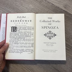 The Collected Works of Spinoza, Volume I & II Philosophy Lot of 2 Edwin Curley
