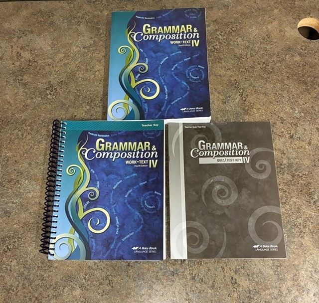 A Beka Grammar and Composition IV 4th Ed. Student Work-Text & Teacher Books