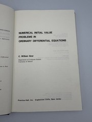 Numerical Initial Value Problems…By C. William Gear (1971) 1st Ed. HC DJ