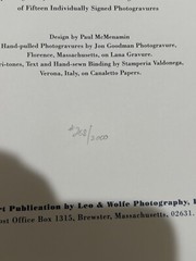 BRAND NEW Journal of Contemporary Photography VOLUME TWO #258/2000 1ST EDITION**