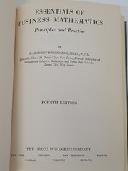 Essentials of Business Mathematics Rosenberg Vtg 40s 1945 School Text Book Stock