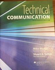 Technical Communication Thirteenth Edition Markel / Selber 13th Ed TPB Writing