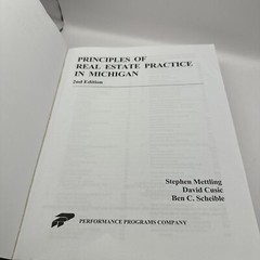Principles of Real Estate Practice in Michigan: 2nd Edition by , paperback