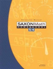 Saxon Math Homeschool 5 / 4: – Paperback, by Hake Stephen – Very Good o