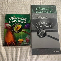 Abeka Observing God’s World Text Answer Key Test Key Quiz /Worksheet Key 4th Ed