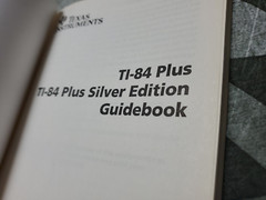 Ti 84 Plus Silver Edition Manual Guidebook 2004 Tex Instruments Index 216 pages