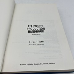 Television Production Handbook 2nd Edition Herbert Zettl Vintage 1968 *No DJ