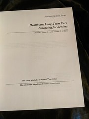 Health and Long-Term Care Financing for Seniors