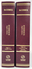 McCormick on Evidence 8th Edition Vols 1 & 2 Law Textbook Set Thomson Reuters