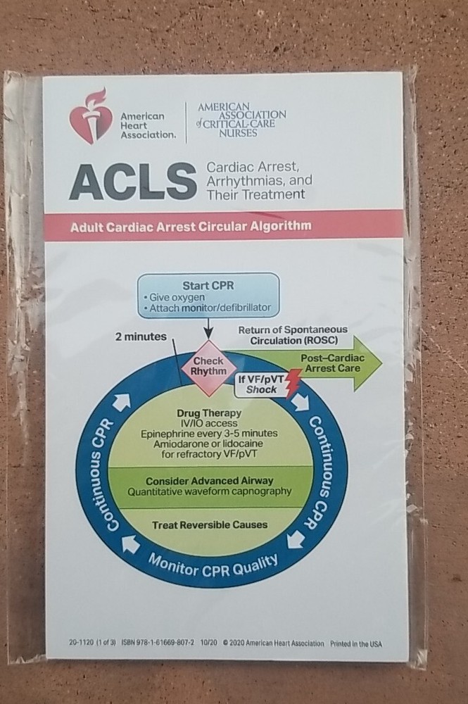 2020 ACLS Reference Cards American Heart Association Cardiac Arrest Reference