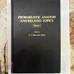 Probabilistic Analysis and Related Topics : Volume 3 by A. T. Bharucha-Reid