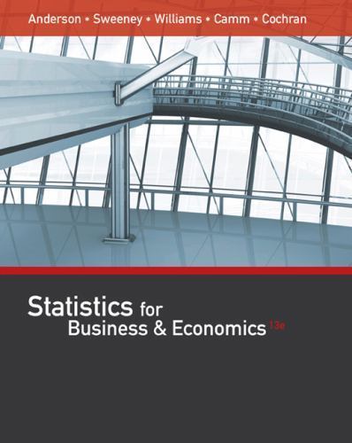 Statistics for Business & Economics (with XLSTAT Education Edition Printed…