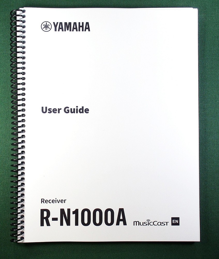 Yamaha R-N1000A Instruction Manual: Full Color 156 Pages & Protective Covers!