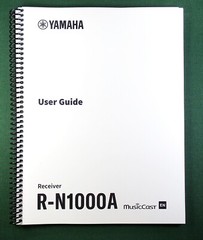Yamaha R-N1000A Instruction Manual: Full Color 156 Pages & Protective Covers!