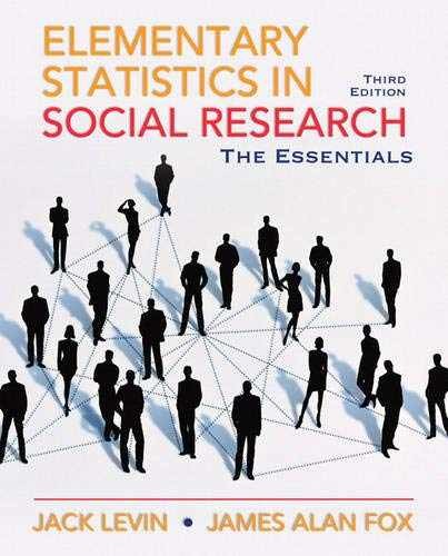 Elementary Statistics in Social – Paperback, by Levin Jack A.; – Very Good h