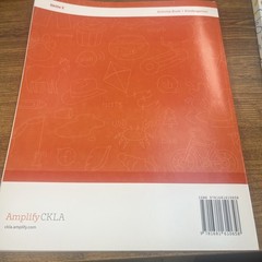 Amplify Core Knowledge Language Arts Skills 2 Kindergarten Activity Book CKLA
