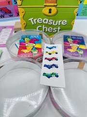 Sing Spell Read & Write, Games, Mats, Cards, Chest & Rare Vinyl Cars, Very Good
