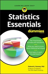 Statistics Essentials For Dummies – paperback Rumsey, Deborah J.