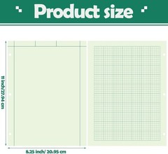 Engineering Computation Pad 8.5×11 Inches Graph Paper Notepad 5 Squares per Inch