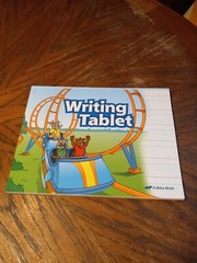 A Beka Book Homeschool Elementary 1st Grade Writing Tablet.