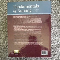 Elsevier Fundamentals of Nursing 12th Ed Textbook Unopened and open Study Guide