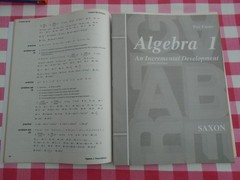 Saxon Algebra 1 3rd Edition Hardcover, Solutions Manual, Homeschool Packet 3 set