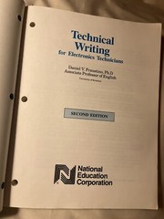 Technical Writings For Electronic Technicians Book 1988 National Education Corp.