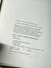 Real Analysis: Modern Techniques and Their Applications by Folland, Gerald B.