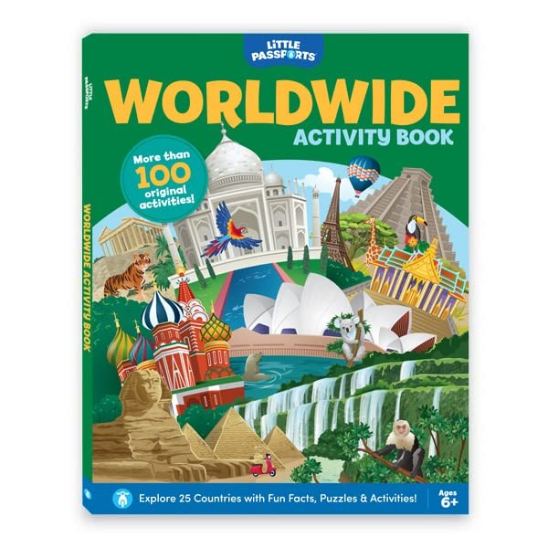 New: LITTLE PASSPORTS: Worldwide Activity Book, 100 Activities for Kids