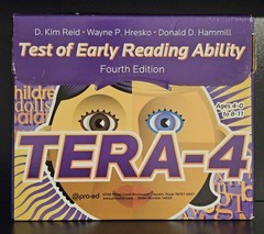 Pro-Ed TERA-4 Test of Early Reading Ability Fourth Edition Complete Kit Set