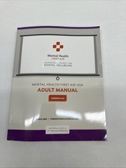 MENTAL HEALTH FIRST AID USA ADULT MANUAL VERSION 2.0