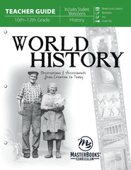 NEW Master Books World History Revised Edition Teacher Guide Homeschool Gr 10-12