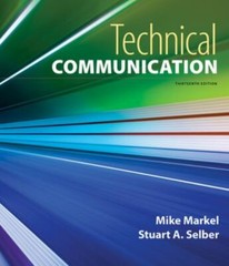 Technical Communication – Paperback, by Markel Mike (13th edition)