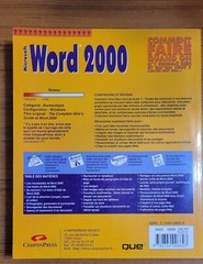 MICROSOFT WORD 2000. COMMENT FAIRE PAR DANIEL T. BOBOIA. CAMPUS PRESS. 348 PAGES