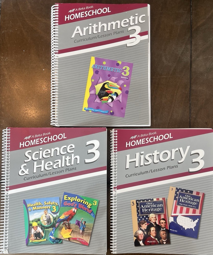 Abeka Grade 3 Curriculum / Lesson Plan Bundle – Arithmetic, History, Science
