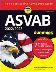 ASVAB for Dummies 2022/2023 – Paperback, by Johnston Angie Papple – Very Good o