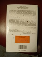 Applied Longitudinal Data Analysis PB 2003 Singer & Willett Oxford Univ Press