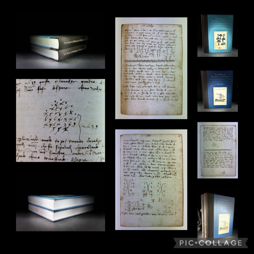The Book of Michael of Rhodes Vol 1 & 2 15th Century Maritime Manuscript MIT