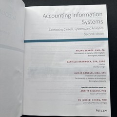 Accounting Information Systems (2nd Edition) INSTRUCTORS EDITION