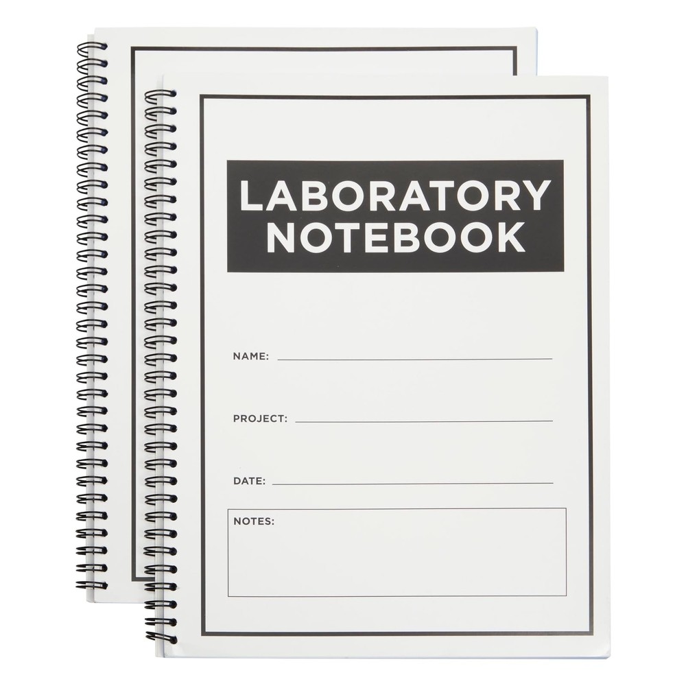 Carbonless Laboratory Notebook 100 Sheets Engineering Paper 8.5×11 2 Pack
