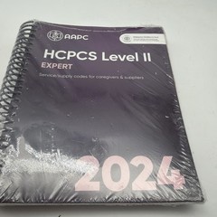 2024 HCPCS Level II Expert- HCPCS Code Book – Spiral-bound, by AAPC – New