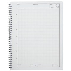 Carbonless Laboratory Notebook with 100 Sheets, Engineering Paper (8.5×11 In,…