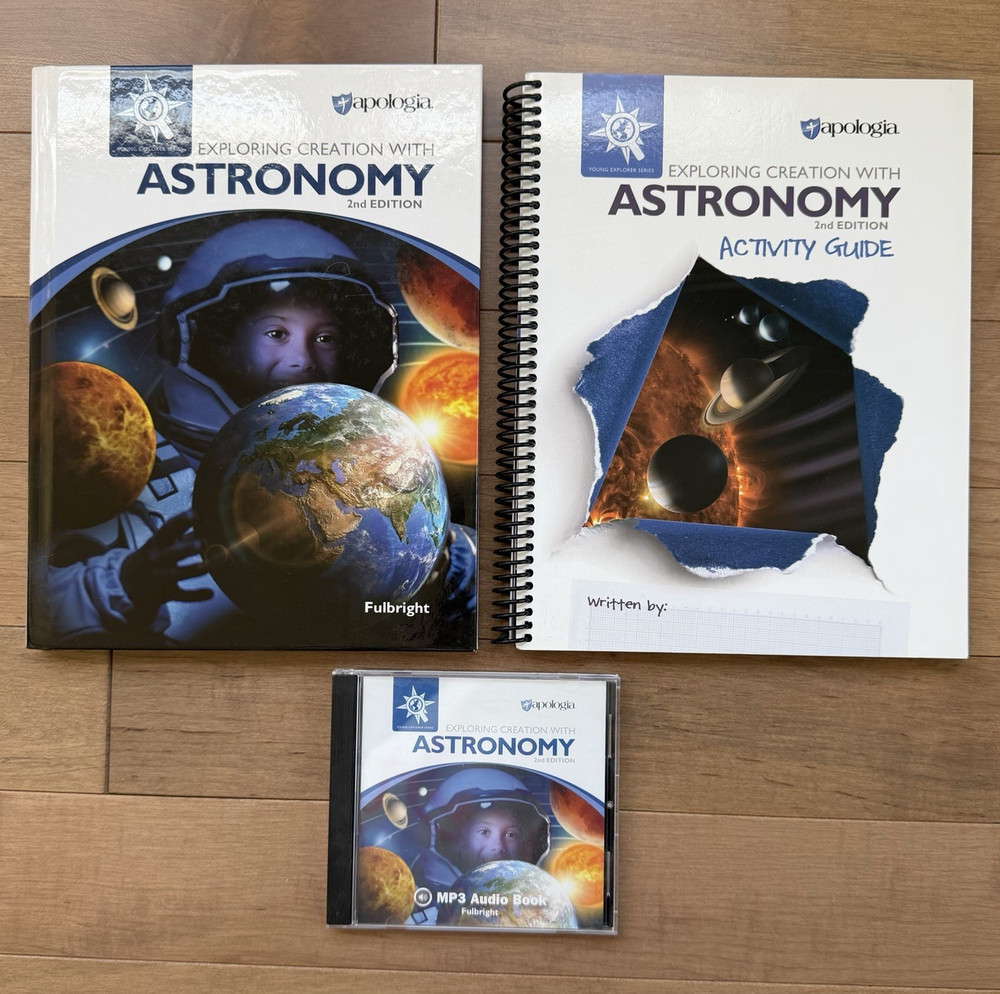 Apologia Exploring Creation with Astronomy 2nd Ed Textbook+Guide MP3 Audio