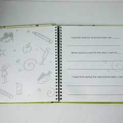 My Second Grade Year Hardcover Spiral Bound School Journal Scrapbook 2002