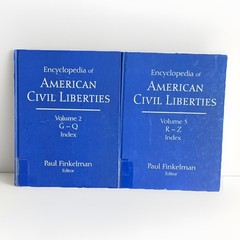 Encyclopedia American Civil Liberties Vol 2 & 3 Paul Finkelman HC Ex Library VG+