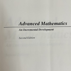 Saxon Advanced Mathematics An Incremental Development 2nd Ed Student Textbook